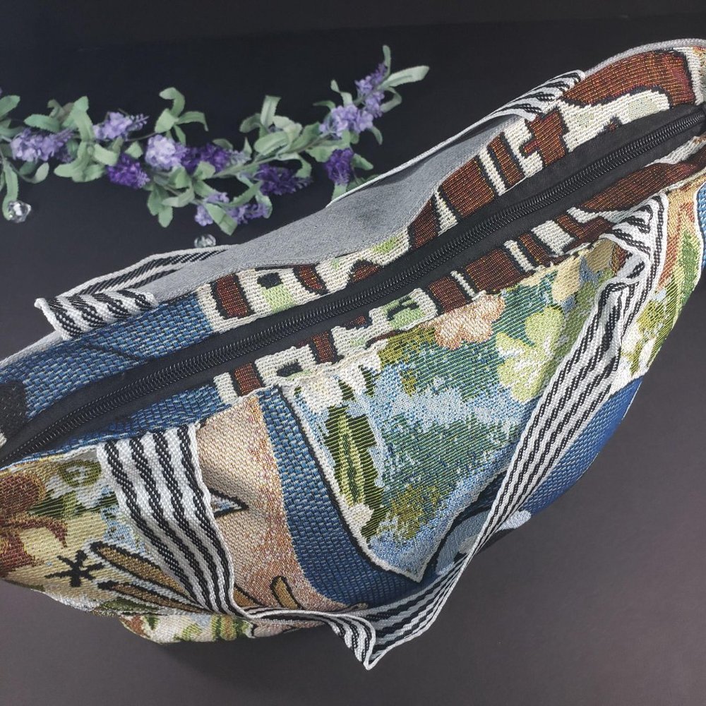Stitch Canvas Casual Shoulder Tote Bag - Picture 9 of 16